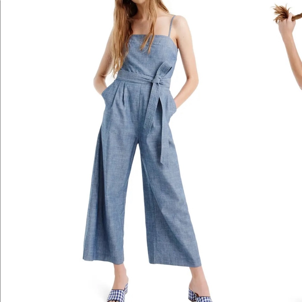J. Crew | Marseille Cotton Chambray Jumpsuit